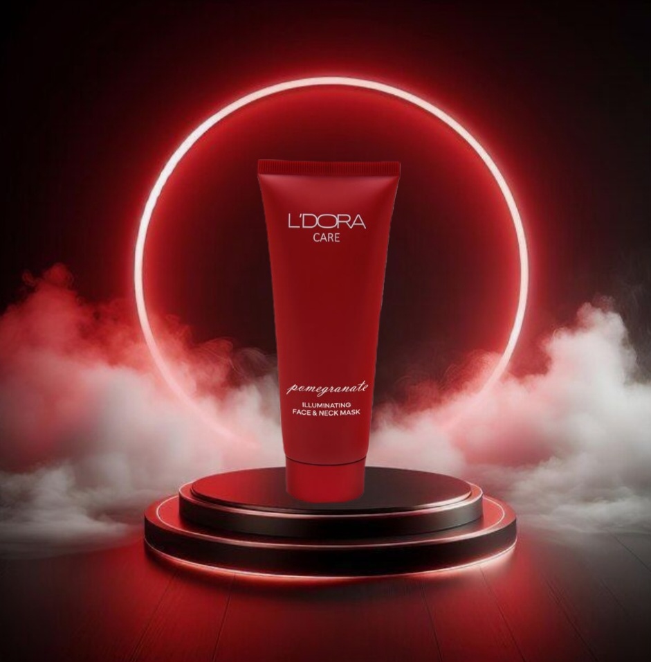 ماسک روشن کننده صورت و گردن انار لدورا کر، 100 میلی لیتر
